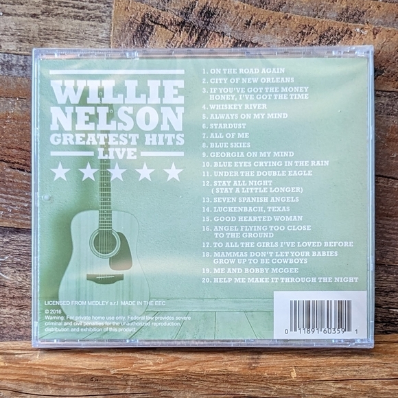 3/$10 2016 New Sealed Willie Nelson Greatest Hits Live CD - Picture 2 of 8